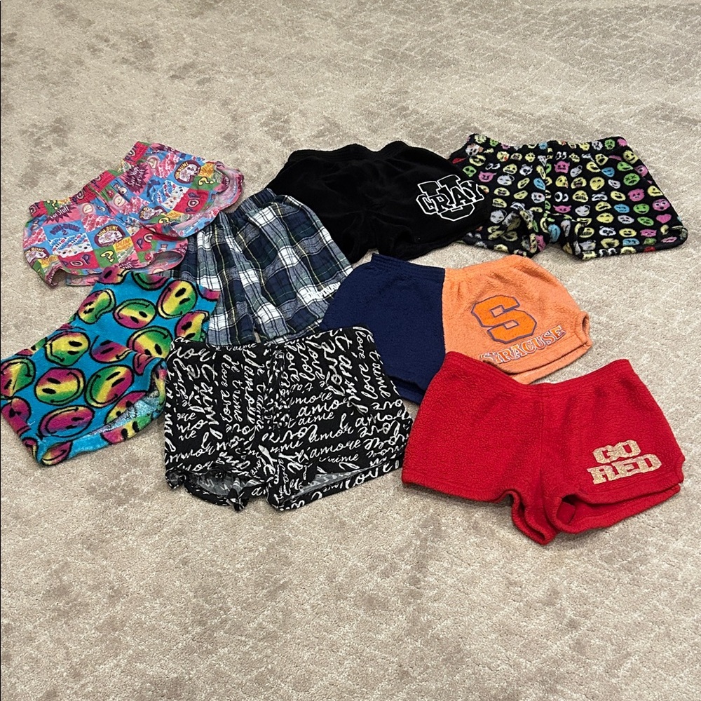 Colorful Patterned kids PJ Shorts Collection